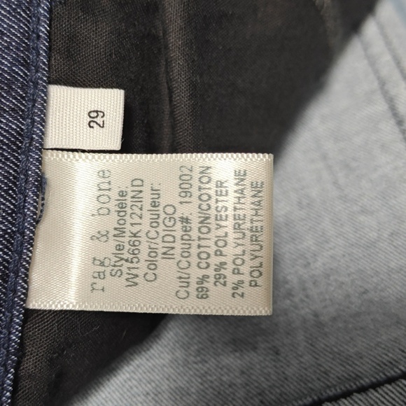 RAG & BONE - High Rise Ankle Skinny in Indigo Size 29 - Picture 10 of 16